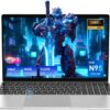 15.6 Inch Laptop Computer 2025 Intel 11th Gen N95(Up to 3.4GHz), 16GB RAM, 512GB SSD, Backlit Keyboard, Fingerprint Reader, FHD 1080P IPS Display, Thin Laptop & Thin for Work, Gaming, Business