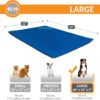 K&H Pet Products Cool Bed III Dog Cooling Mat, Indoor Outdoor Cooling Beds for Large Dogs, Chilling Pet Pad for in Home, Outdoor Houses, Crates, Yards, Porches - Large 44 X 32in Chill Blue