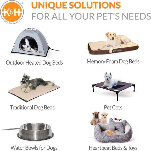 K&H Pet Products Cool Bed III Dog Cooling Mat, Indoor Outdoor Cooling Beds for Large Dogs, Chilling Pet Pad for in Home, Outdoor Houses, Crates, Yards, Porches - Large 44 X 32in Chill Blue