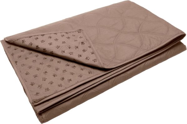 Furhaven Waterproof & Non-Slip King Size Mattress Cover Protector for Dogs & Cats, Washable, For Beds, Couches, & Car Seats - Quilted Twill Blanket Mattress Cover - Brownstone, Jumbo/King Size