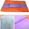 VOSAREA Warm Pet Fleece Pad Dog Blanket Cushion Bed Mat for Chihuahua Husky Multi-use Mat for Couch Car Travel Decorative