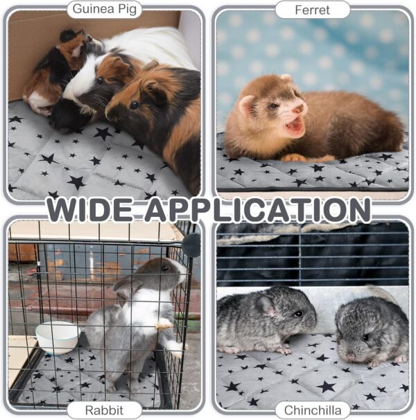 Namalu 4 Pack Self Warming Cat Bed Self Heating Cat Mat Star Pattern Soft Dog Crate Pad Thermal Pet Mat Anti Slip Kennel Washable Dog Warming Bed for Outdoor Indoor(18 x 24 Inch,Rectangle)