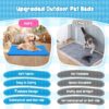 Outdoor Dog Bed, Foldable Waterproof Roll up Dog Bed, Portable Camping Travel Dogd Bedd, Non-Slip, Machine Washable Outdoor Pet Beds for Small, Medium and Large Dogs and Cat (Blue)