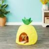 YML Pineapple Pet Bed House for Cat, Kittens, Dogs, and Pupppies, Medium, Yellow