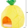 YML Pineapple Pet Bed House for Cat, Kittens, Dogs, and Pupppies, Medium, Yellow