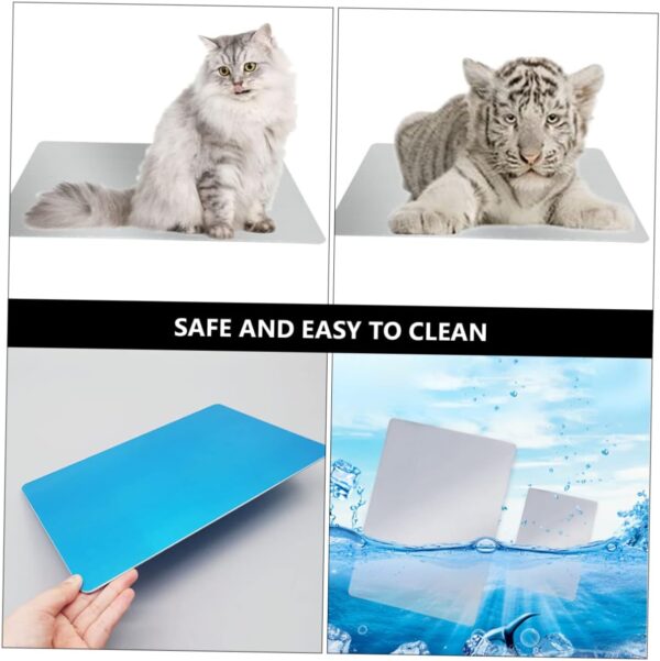 TOYANDONA Cooling Pad for Dogs Cats Aluminum Pet Bed Outdoor Ice Mat Pet Cage Sleeping Pad