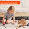 HONKID Under Couch Blocker 12 Pack, Under Bed Blocker Prevents Toys & Pets Under Furniture, Ideal for Living Room, Bedroom, Playroom (6.6" H x 14.5" L)