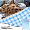 KESYOO Pet Sleeping Bed for Cats and Dogs Soft Warm Cushion for Winter Cozy Kitten Mat Lightweight Portable Dog Bed for Indoor Use