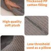 Large Dog House Indoor, Soft Plush Dog Cave Bed Covered Dog Bed with Fluffy Washable Cushion, Portable Dog/Cat Pet Tent House for Small Medium Dogs (Grey, X-Large)