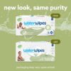 WaterWipes Plastic-Free Textured Clean, Toddler & Baby Wipes, 99.9% Water Based Wipes, Unscented & Hypoallergenic for Sensitive Skin, 540 Count (9 packs), Packaging May Vary