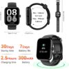 Smart Watch with Alexa & Bluetooth Calls, 1.83" HD Fitness Tracker for Men Women, IP68 Waterproof, 120+ Workout Modes, 24/7 Heart Rate/Sleep Tracking, iOS Android Compatible (Black)