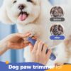 oneisall 4-in-1 Cordless Dog Grooming Kit with 2-Speed Clippers, Low Noise Paw Trimmer & Rechargeable Quiet Nail Grinder for Dogs and Cats （Blue）