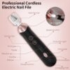 Professional Manicure Pedicure Kit, Cordless Electric Nail File Set, Rechargeable Pedicure Tools for feet, 5 Speeds Hand Foot Care Nail Drill for Thick Nail Toenail Cuticle Women Men Baby Pets