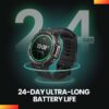 Amazfit T-Rex 2 Rugged Smart Watch 47mm, Military Certified, Dual-band GPS, 24-Day Battery Life, Ultra-low Temperature Operation, AI Fitness Coach, 150+ Sports Modes, for Android iPhone(Black)