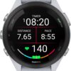 Garmin Forerunner 265S Running Smartwatch, Colorful AMOLED Display, Training Metrics and Recovery Insights, Whitestone and Neo Tropic 42 mm
