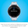 Garmin Forerunner 265S Running Smartwatch, Colorful AMOLED Display, Training Metrics and Recovery Insights, Whitestone and Neo Tropic 42 mm
