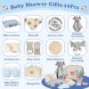 Baby Boy Gifts for Baby Shower, 10Pcs Newborn Baby Shower Boy Gift, Premium & Exquisite Welcome Baby Gift Basket Set Baby Boy Shower Gifts, Baby Boy Gift Basket Set & Baby Boy Gifts Set