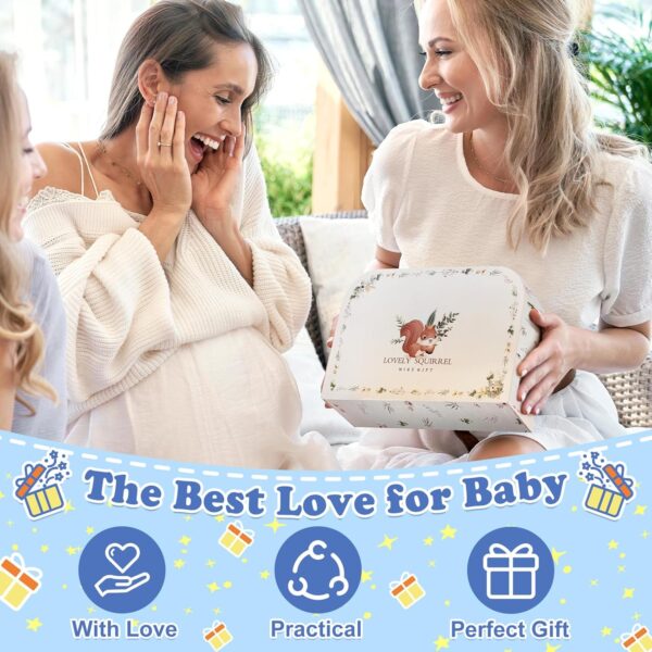 Baby Boy Gifts for Baby Shower, 10Pcs Newborn Baby Shower Boy Gift, Premium & Exquisite Welcome Baby Gift Basket Set Baby Boy Shower Gifts, Baby Boy Gift Basket Set & Baby Boy Gifts Set