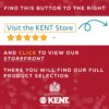 Kent BA30 Cradle Cap Baby Hair Brush with Ultra Soft Natural Bristles and Smooth Cradle Cap Comb, Baby Essentials for Newborn Hair Brush and Baby Comb