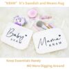 8 Packs Baby Essentials Baby Shower Gifts New Mom Gifts Baby Gifts Gender Neutral - Baby Brush and Comb Set - Non-Toxic No Pungent Smell - Baby Nail Clippers,Bags, Bibs Love Gifts Practical and Cute