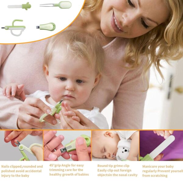 8 Packs Baby Essentials Baby Shower Gifts New Mom Gifts Baby Gifts Gender Neutral - Baby Brush and Comb Set - Non-Toxic No Pungent Smell - Baby Nail Clippers,Bags, Bibs Love Gifts Practical and Cute
