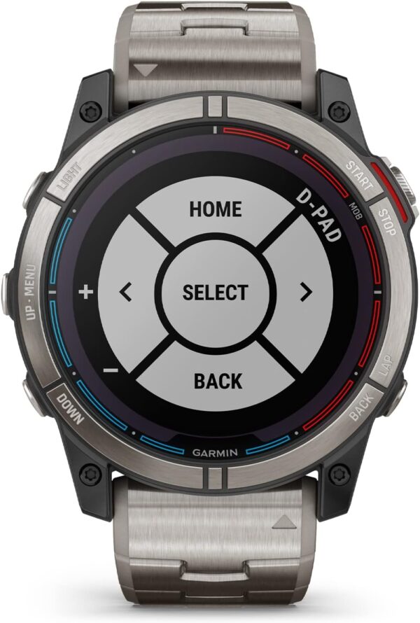 Garmin quatix® 7X Solar Edition, Marine GPS Smartwatch, Solar Charging Capabilities, Durable Watch with Flashlight, Tide Changes and Anchor Drag Alerts, Waypoint Marking
