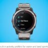 Garmin quatix® 7X Solar Edition, Marine GPS Smartwatch, Solar Charging Capabilities, Durable Watch with Flashlight, Tide Changes and Anchor Drag Alerts, Waypoint Marking