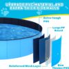 Foldable Dog Pool,39" Collapsible Dog Kids Swimming Pool for Backyard, Portable Kiddie Pool Hard Plastic,Multifunction Ball Pit Pets Bathing Tub for Kids Baby Toddler Dog