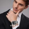 VERTU H1 Diamonds Smart Watch for Men, Mechanical Smartwatch for Android with 1.85" Sapphire Display, Answer/Make Call, Fitness Watch, Blood Oxygen, Heart Rate and 100+ Sports Modes (Black)