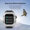 VERTU H1 Diamonds Smart Watch for Men, Mechanical Smartwatch for Android with 1.85" Sapphire Display, Answer/Make Call, Fitness Watch, Blood Oxygen, Heart Rate and 100+ Sports Modes (Black)