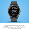 Garmin Venu 2S, Smaller-Sized GPS Smartwatch with Advanced Health Monitoring and Fitness Features, Slate Bezel with Graphite Case and Silicone Band, (010-02429-00) (Renewed)