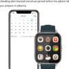Smartwatch Fitness Tracker with Heart Rate Sleep Stress SpO2 Monitor 1.7" Color Touch Screen Waterproof IP67 Activity Trackers Watch Pedometer Stopwatch for iPhone Android Phone Gray (White)
