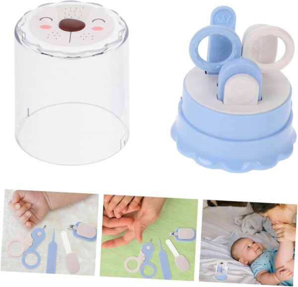 Baby Nail Trimmer Set Ergonomic Clipper File Tweezers Essential Kit for Newborn Nail Care