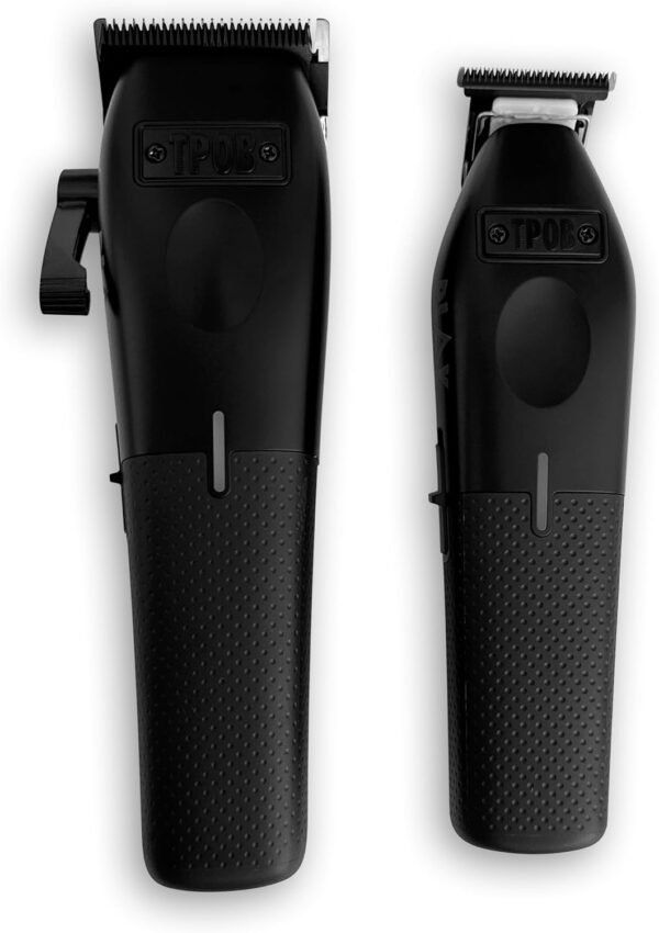 TPOB Play Barber Hair Clippers for Men 7500 RPM with Rubber Black Grips (Blackout Set)