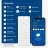 Bio Bidet BB1200 Smart Bidet Toilet App-Enabled iOS & Android Warm Water with Air Dryer, Heated Seat with Slow Close Lid, Remote Control, Elongated, White