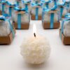 Wedding Favor guest Bulk, Set of Scented Rose shaped Candle Party Favors. Custom Baby shower favors, Bridal shower gifts, personalized bachelorette party favors for adults (White Roses, Set of 20)