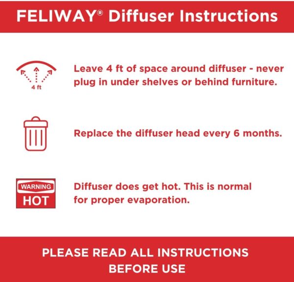 FELIWAY MultiCat Calming Pheromone, 30 Day Refill - 6 Pack