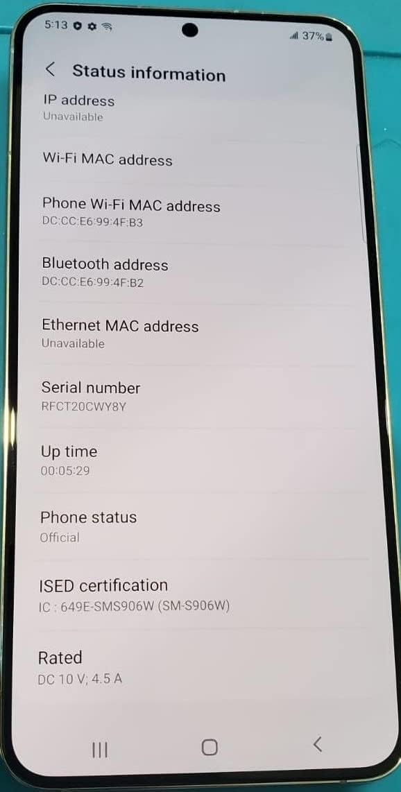 SAMSUNG Galaxy S22+ Plus 5G, US Version, 128GB, Phantom White - Verizon (Renewed)