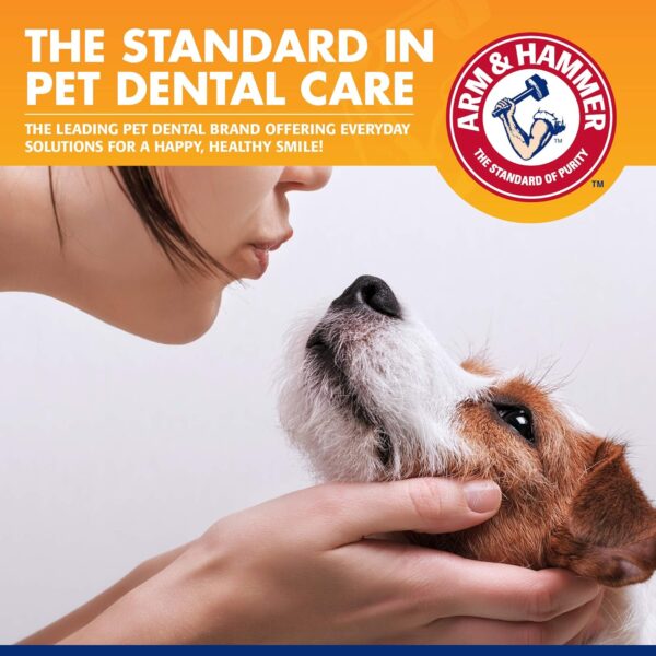 Arm & Hammer for Pets Tartar Control Kit for Dogs Contains Toothpaste, Toothbrush & Fingerbrush Reduces Plaque & Tartar Buildup Safe for Puppies, 3-Piece Kit, Beef Flavor (Pack of 48)