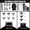 SUNNOW Hair Clippers for Men, Beard Trimmer & Hair Trimmer & Electric Foil Shavers Razor Kit, Hair Cut Machines Men's Beard Grooming Kit for Home, Barber(Black)
