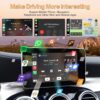 Wireless Carplay Retrofit Kit Decoder for Mercedes Benz NTG5.0 C Class(2014-2018) GLC Class(2016-2019), Support Wireless Android Auto, YouTube,Mirrorlink, Reverse Camera
