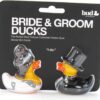 Bride & Groom Rubber Duck (mini) Set Bath Toy by Bud Duck | Elegant Gift Packaging I do! | Child Safe | Collectable