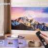GooDee Smart 4K 1080P Projector - Video Projector with WiFi and Bluetooth, Movie Outdoor Projector for Home Theater Dolby Audio Zoom Portable Projector TV Stick, Netflix/Amazn Prime Video Certified