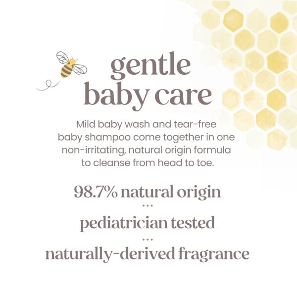 Burt's Bees Baby Shampoo and Body Wash, Tear Free Soap, 98% Natural Origina Baby Soap, Original Scent, 12 Oz (Pack of 3)