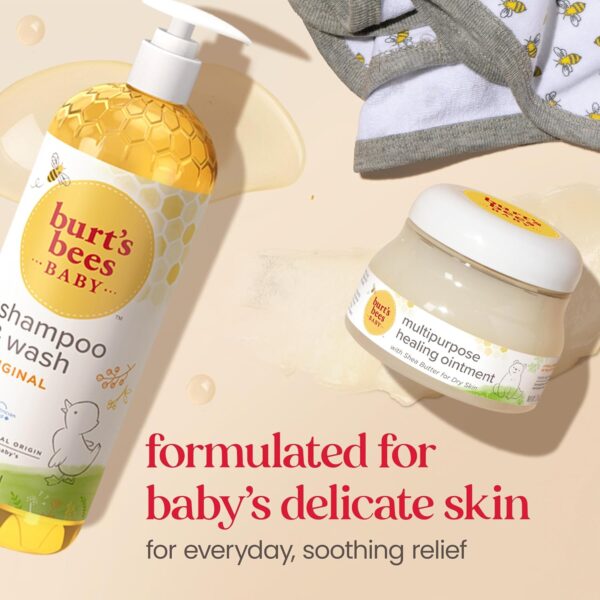 Burt's Bees Baby Shampoo and Body Wash, Tear Free Soap, 98% Natural Origina Baby Soap, Original Scent, 12 Oz (Pack of 3)