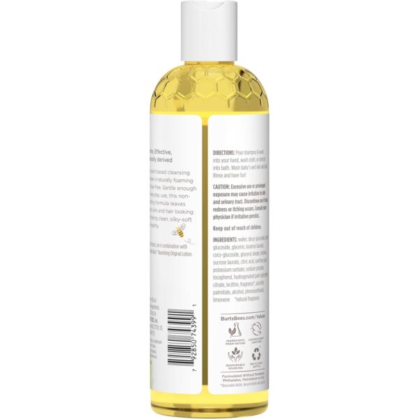 Burt's Bees Baby Shampoo and Body Wash, Tear Free Soap, 98% Natural Origina Baby Soap, Original Scent, 12 Oz (Pack of 3)