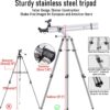 Telescope,100mm Aperture 900mm FL w/Star-Finding System for iOS/Android, Metal AZ w/high-Precision Adjustment, Telescope for Adults high Powered, Ideal for Astronomy Enthusiasts/Beginners/Kids,White
