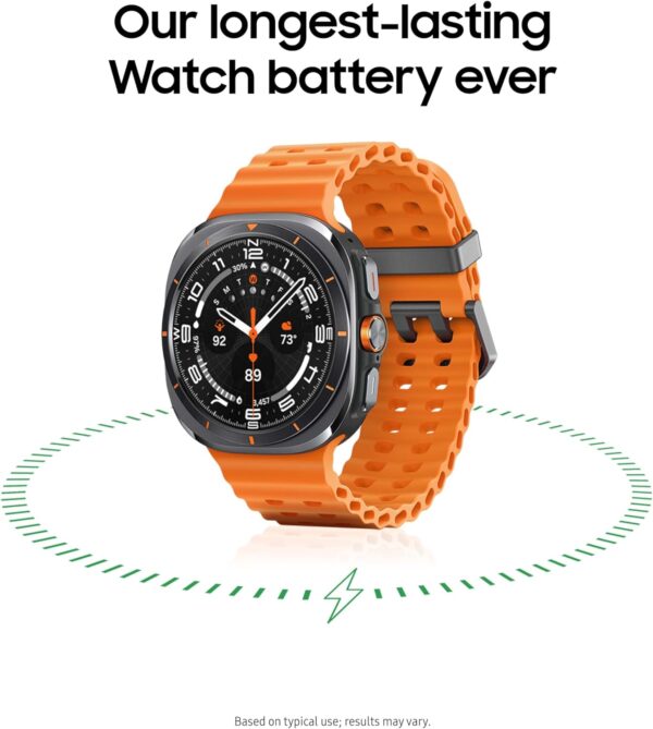 Samsung Galaxy Watch Ultra 47mm LTE AI Smartwatch w/Energy Score, Wellness Tips, Heart Rate Tracking, Sleep Monitor, Fitness Tracker, GPS, 2024,Titanium White [US Version, 1Yr Manufacturer Warranty]