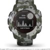 Garmin Instinct Solar, Rugged Outdoor Smartwatch with Solar Charging Capabilities, Built-in Sports Apps and Health Monitoring, Lichen Camo