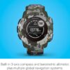 Garmin Instinct Solar, Rugged Outdoor Smartwatch with Solar Charging Capabilities, Built-in Sports Apps and Health Monitoring, Lichen Camo